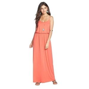 Lush Coral Maxi Dress